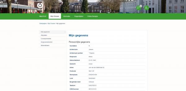 MijnGGzE - Mijn dossier