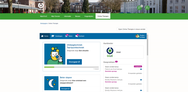 Mijn GGzE - Online therapie