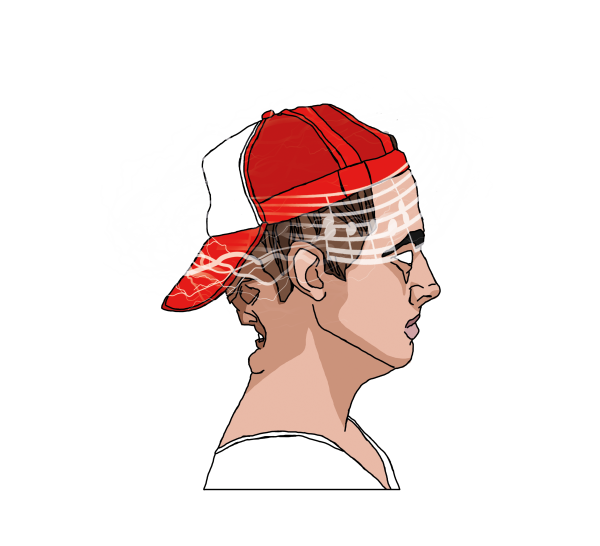 Illustratie van Lukas Vogels voor 10 jaar Team Bipolair