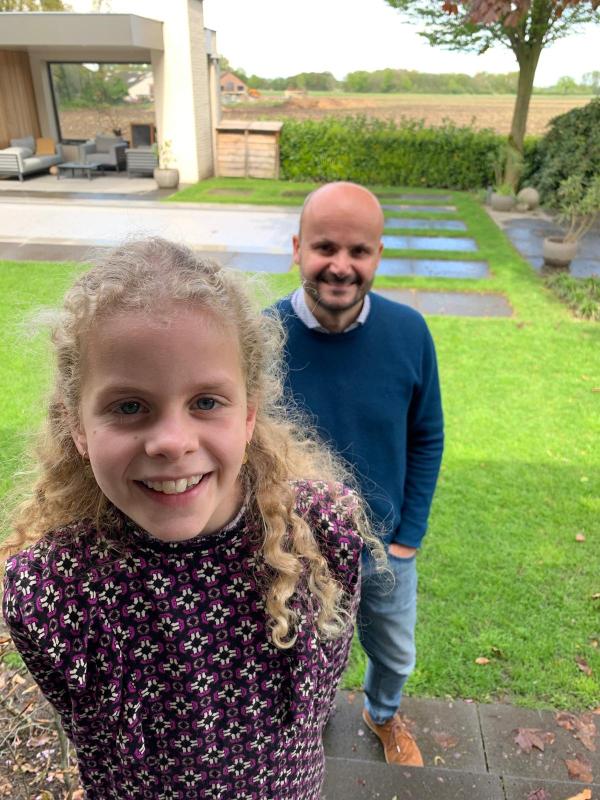 Noore met haar vader Mark Mark van Winkel 2