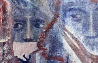 Schilderij expositie Christ Wesenbeek